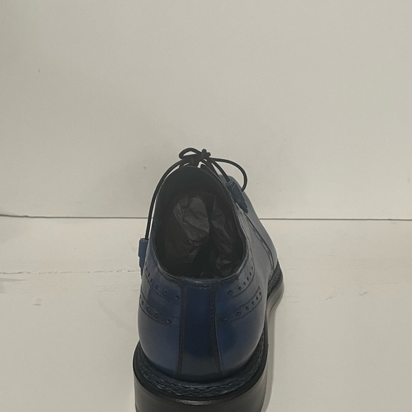 Emilio Franco shoes navy Oxford leather calf /leather sole - Picture 4 of 5